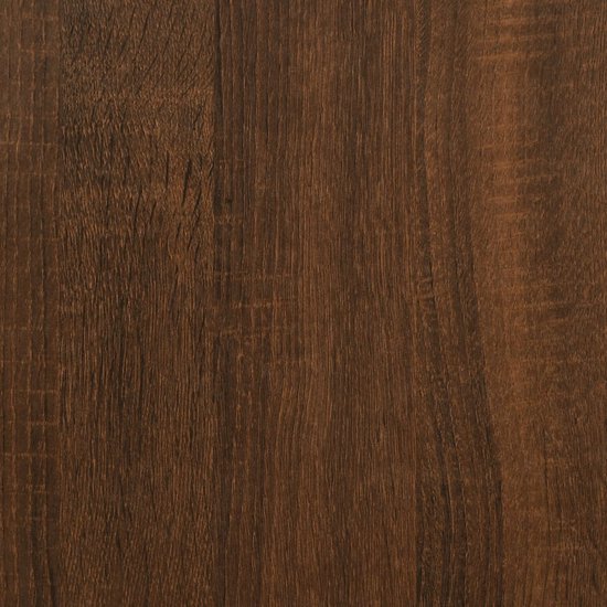 vidaXL - Salontafel - 60x50x36,5 - cm - bewerkt - hout - bruin - eikenkleur