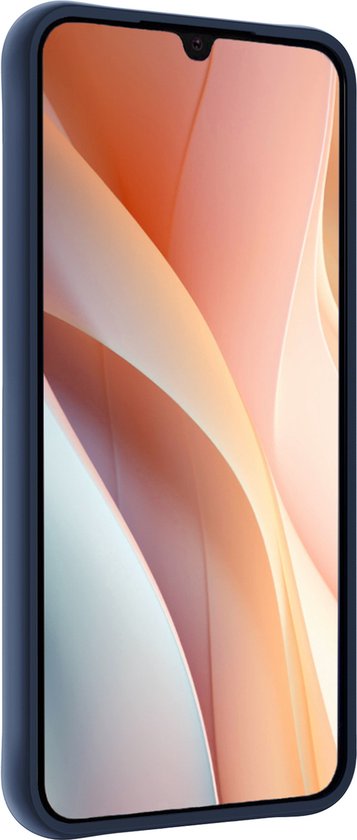 Coque Compatible avec Samsung A15 Coque Siliconen Cover Case - Coque Compatible avec Samsung Galaxy Galaxy A15 Cover Back Case - 2-PACK - Bleu Foncé