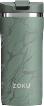 Zoku - Thermosbeker 355 ml Green Marble - Roestvast Staal - Groen