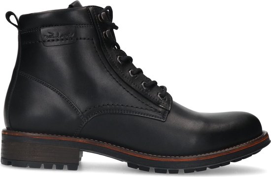 Van Lier - Homme - Chaussures à lacets en cuir noir - Pointure 43