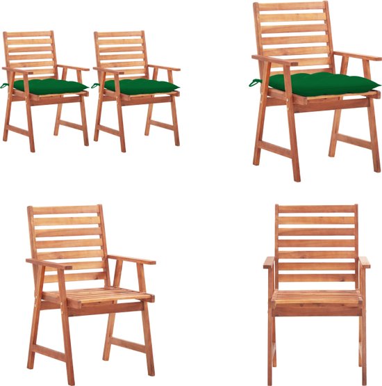 ② vidaXL Tuinstoelen 6 st inklapbaar massief acaciahout - Chaises de jardin