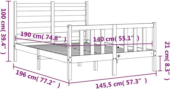 vidaXL Nachtkastjes 2 st met grenenhouten poten 40x35x50 cm wit