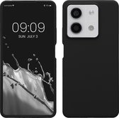 kwmobile telefoonhoesje geschikt voor Xiaomi Redmi Note 13 5G - Hoesje met siliconen coating - Smartphone case in zwart