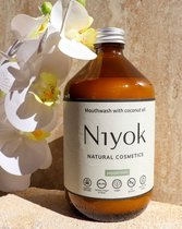 Dierenvriendencombinatie: Niyok Kokosolie Mondwater 500 ml + Tandpasta en Tandenborstel