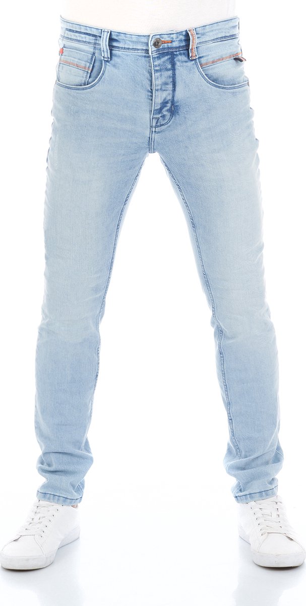 riverso Heren Jeans Broeken RIVCaspar slim Fit Blauw Volwassenen Denim Jeansbroek