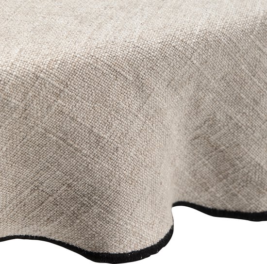 BePureHome Tafelkleed Stitch - Polyester - Naturel - 1x140x140