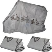 Relaxdays 3 x fietshoes - beschermhoes fiets - weerbestendig - 220 x 115 cm – polyethyleen
