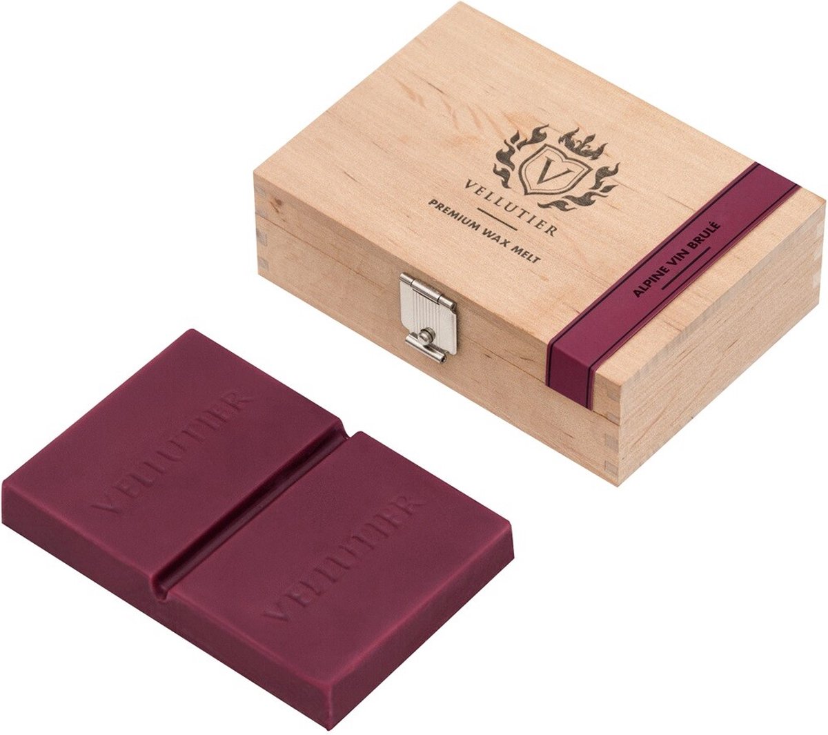 Goedkoopste HomeBound by KY | Wooden Box Wax Melt | Alpine Vin Brulé | kruidnagel en kaneel
