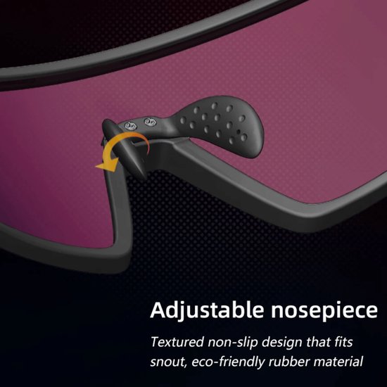 S&M PRO Sport Zonnebril - Photochromatische Lens Rood - Polarized HD Sport Sunglasses - TR90 -TAC - UV 400 - Fietsbril - Sportbril - Mountainbike -Wintersport - Sneeuw - Polariserend - Nachtbril - Frame voor Zonnebril op Sterkte + Brillenkoker — afbeelding 3