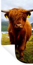 Muurstickers - Sticker Folie - Schotse hooglander - Licht - Schapen - 80x160 cm - Plakfolie - Muurstickers Kinderkamer - Zelfklevend Behang - Zelfklevend behangpapier - Stickerfolie