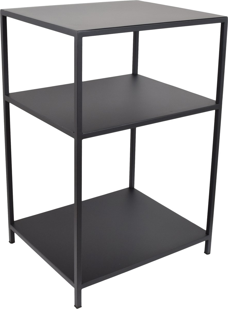 LOFT42 Metal Nachtkastje Zwart – Industrieel – 63x42x35