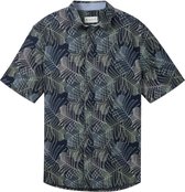Tom Tailor Overhemd Overhemd Met Korte Mouwen En Print 1040128xx10 35095 Mannen Maat - XL