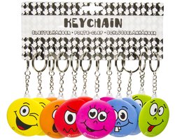 Smiley Sleutelhangers 12 STUKS - Uitdeelcadeaus - Speelgoed - Traktatie - Uitdeelcadeautjes voor kinderen