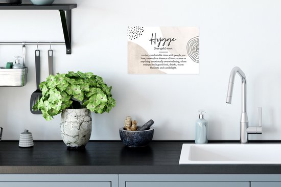 Affiche Dictionnaire - Hygge - Citation - 30x20 cm