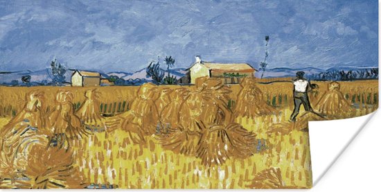 Poster Oogst in de Provence - Vincent van Gogh - 40x20 cm