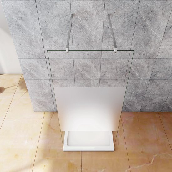 Inloopdouche 107,7x200cm,8mm NANO EasyClean veiligheidsglas matglas,F ...