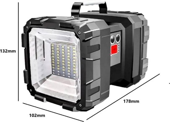 Docooler 9 Volt LED-zaklamp, torch/Blocklite, zaklamp, campinglicht, compact, ultra helder