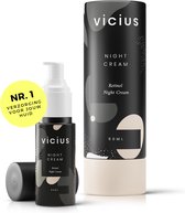 Vicius® - Crème de nuit pour femme - Rétinol - Crème anti-rides - Crème du visage hydratante - 50ml