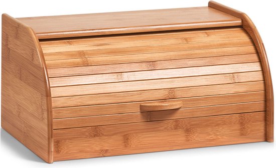 Zeller Broodtrommel De Luxe - Bamboe - Met Deksel - 40 X 26 X 20 Cm 20 Liter Brooddoos 10214931