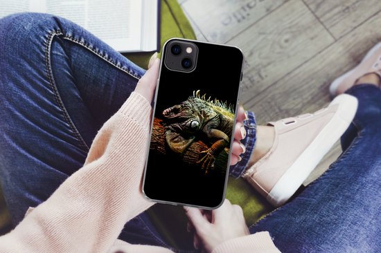 Coque iPhone 13 mini - Animal - Branche - Zwart - Coque de téléphone en Siliconen