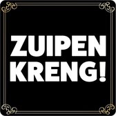 Fun kantoor koffie onderzetters Zuipen kreng 10 x - Kantoor humor onderzetters