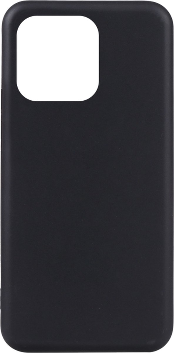 Flexibele achterkant Silicone hoesje Zwart Geschikt voor: Xiaomi Redmi 12C