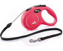 Flexi New Classic Tape - Hondenriem - Rood - XS - 5 m