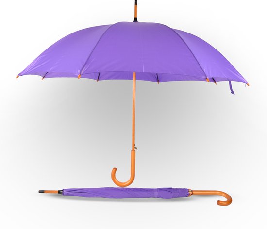Set de Parapluies Violets Élégants pour Adultes - Automatiques et Résistants au Vent - Diamètre 98 cm - Set de 2