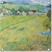 Tuinposters Les Vessenots in Auvers - Vincent van Gogh - 50x50 cm - Tuindoek - Buitenposter