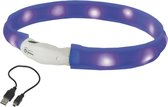 Nobby lichtgevende halsband wide visible LED blauw M - 55 cm