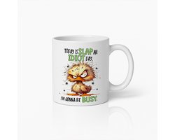 Grappige Boze Eend Mok – "Vandaag is Sla een Idioot Dag, Ik Ga Druk Bezig Zijn" Koffiebeker – Humoristisch Cadeau voor Vrienden & Collega’s