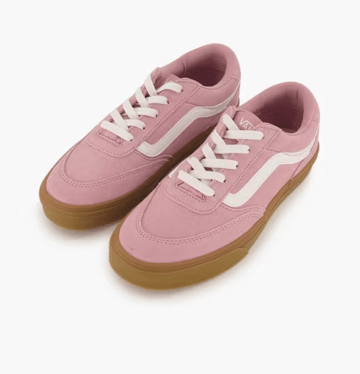 Vans Dames Sneaker Brooklyn Ls Suede Gum Dawn Rose Roze