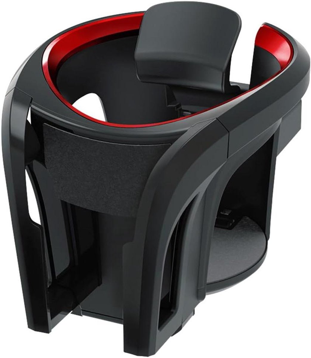 Allecto Plus - Universele bekerhouder voor auto - Multifunctioneel 2-in-1 - Beker- en blikhouder - Verstelbare drankhouder - Autoventilatiehouder voor telefoons - Handig accessoire auto interieur