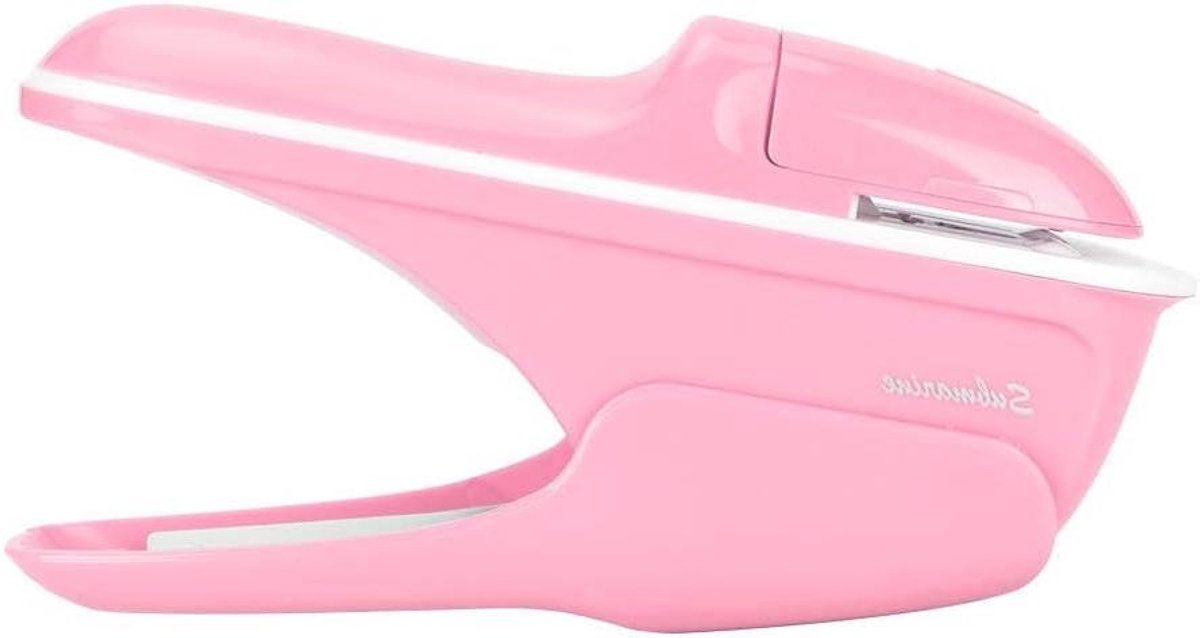 Allecto Plus - Nietmachine zonder nietjes - Roze - Binding voor Boeken en Papier - Handig voor Thuiskantoor en School