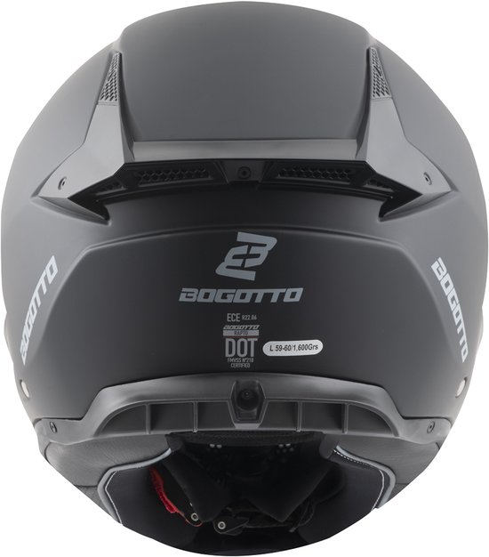 Bogotto Rapto Reptile Casque Intégral Moto – Fibre De Verre Ventilation Pinlock Spoiler