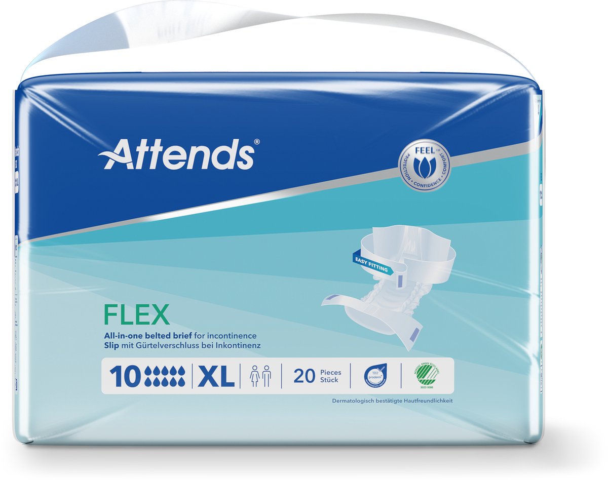 Goedkoopste Attends Flex 10 maat XL 100-155cm 20 Stuks