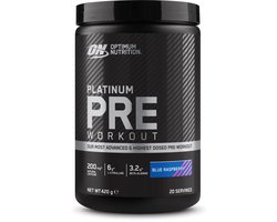 Optimum Nutrition Platinum Pre-Workout - Blue Raspberry - Pre Workout - 420 gram (20 doseringen)