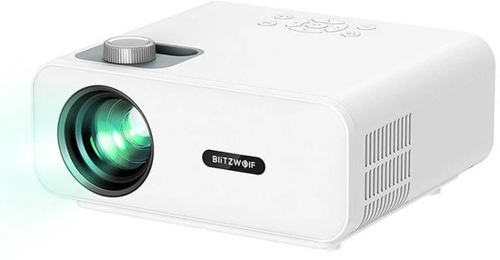 Blitzwolf Bw-V5 1080P Led-Projector, Hdmi, Usb, Av (Wit)
