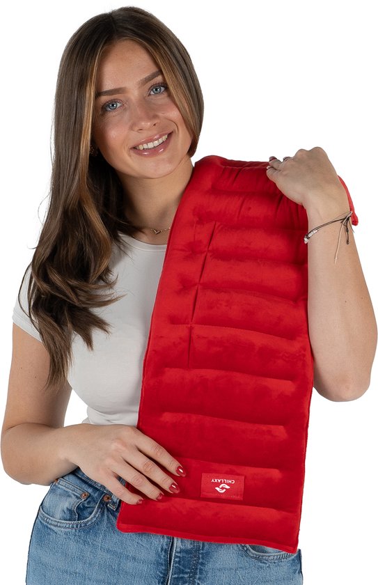 Chillaxy - Kersenpitkussen - Pittenzak magnetron - Pittenkussen Langwerpig - Warmtekussen - Rood