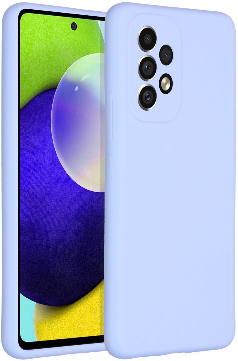 Accezz Liquid Silicone Backcover Samsung Galaxy A53 hoesje - Paars