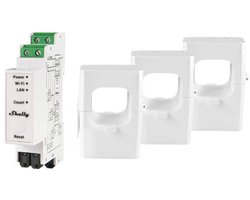 Shelly Energiemeter 2-Weg Pro 3Em 400A Wifi Voor Smart Home Systeem