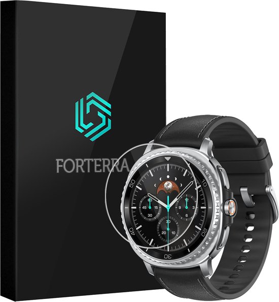 Foto: Forterra smartwatch screenprotector geschikt voor samsung watch 8 classic 46 mm gehard glas screen cover premium tempered glass protector geschikt voor samsung galaxy watch 8 classic 46 mm 