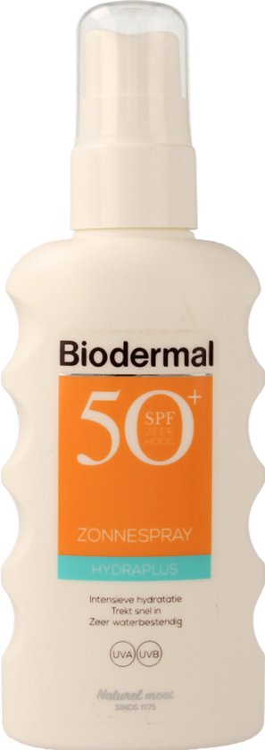 Biodermal Zonnebrand - Hydraplus - Zonnespray - SPF 50 - 175ml