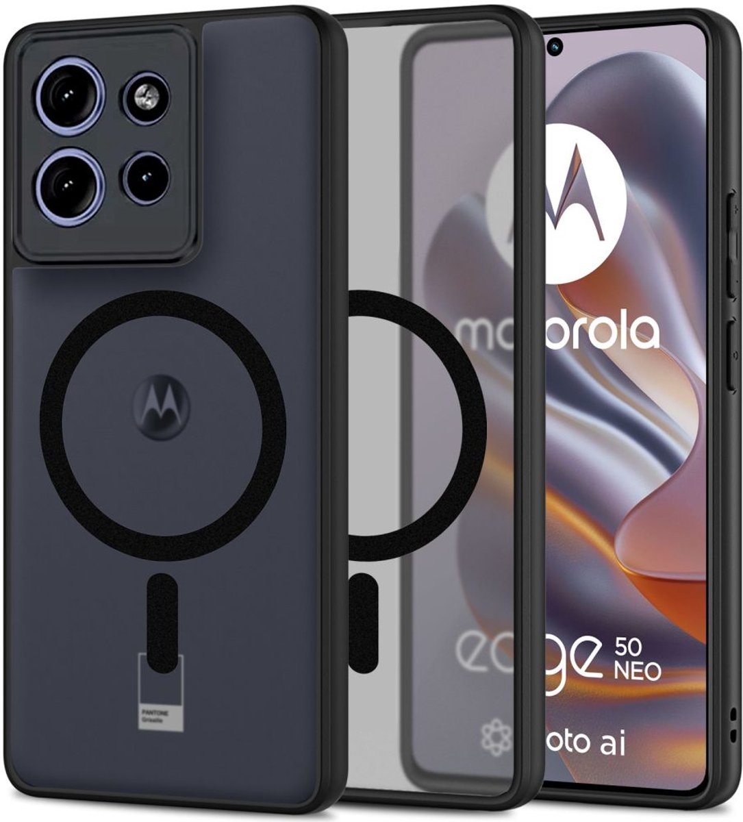 Tech-Protect Magmat Magsafe Motorola Edge 50 Neo Mat Zwart