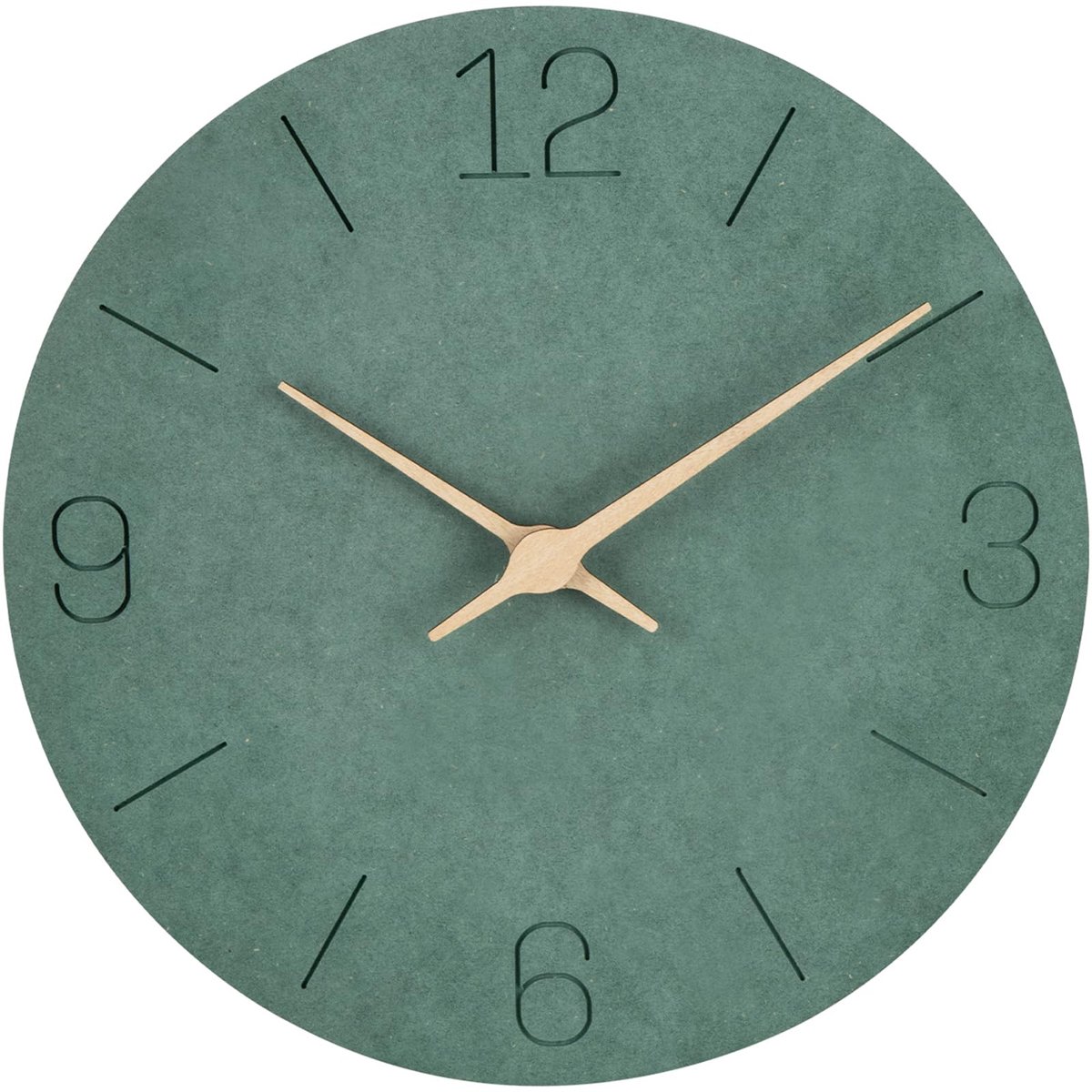 Houten Wandklok - Stil Uurwerk Zonder Tikgeluid - Modern Design voor Woonkamer - 30 cm
