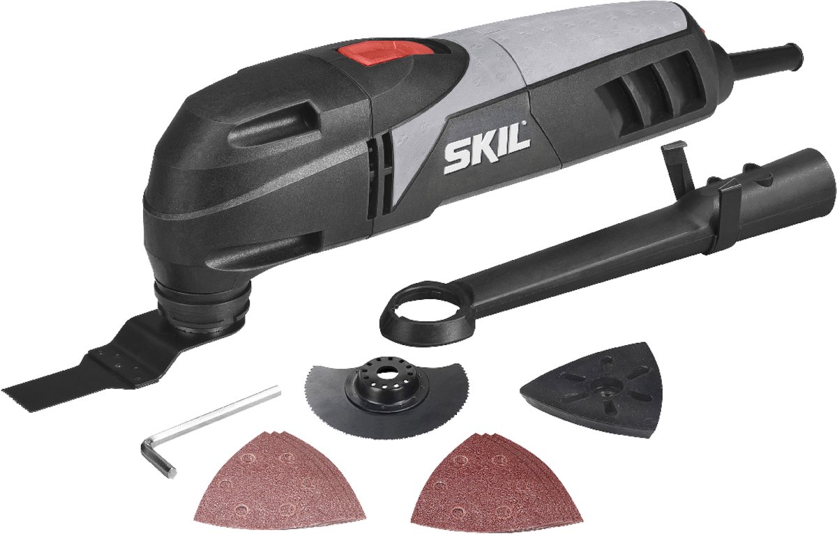 SKIL Oscillerende Multitool 250W - Multi tool set - Met Zaagbladen, Schuurpapier & Stofzuigeradapter - Variabele Snelheid - Skil 1475 AA