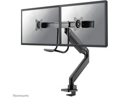 Neomounts NM-D775DXBLACK Crossbar monitorarm 2 schermen - 10-32" - 1-8 kg/scherm - gasveer - 180°-stop - Topfix - zwart