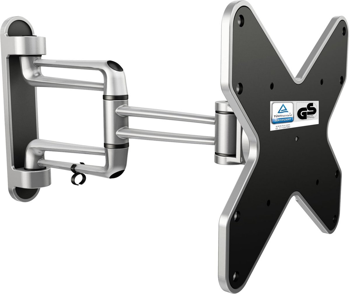 RICOO TÜV-geteste tv-muurbeugel S2122 draai- en kantelbaar voor 15-37 inch tv-beugel smart monitorbeugel muurbeugel tot 20 kg VESA 200x200mm