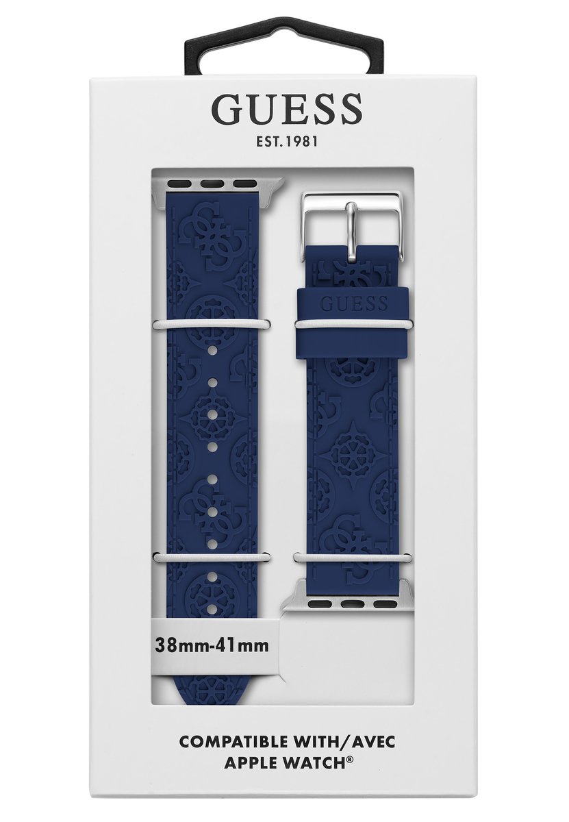 Guess Raad Appel® (38 Mm-40 Mm) Band Horloge Marine Geval 100%: Na | Armband 100%: Siliconen NA CS2003S2