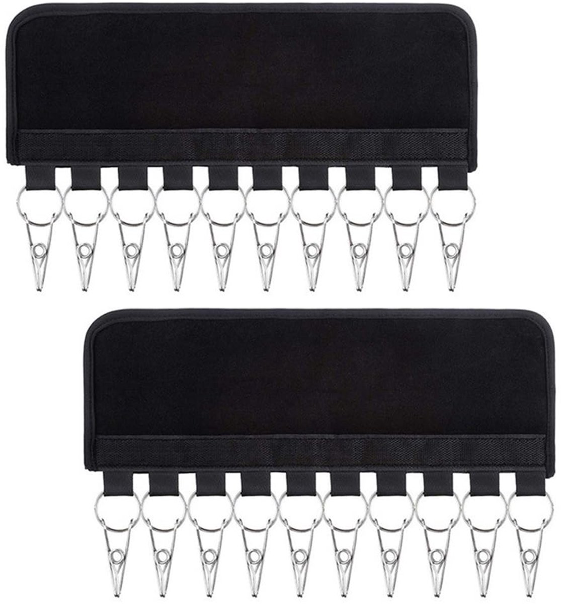 Magische Ophangclip - Draagbare washaken - Set van 2 - Roestvrij staal